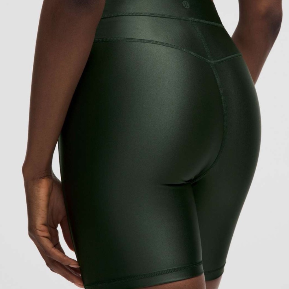 Lululemon Satin Shine High-Rise Short 6" Rainforest Green NWT